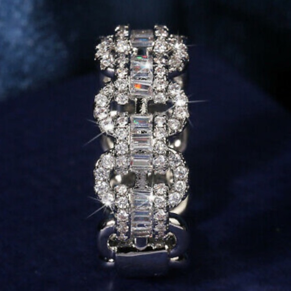 New Sterling silver diamond ring - Picture 3 of 5